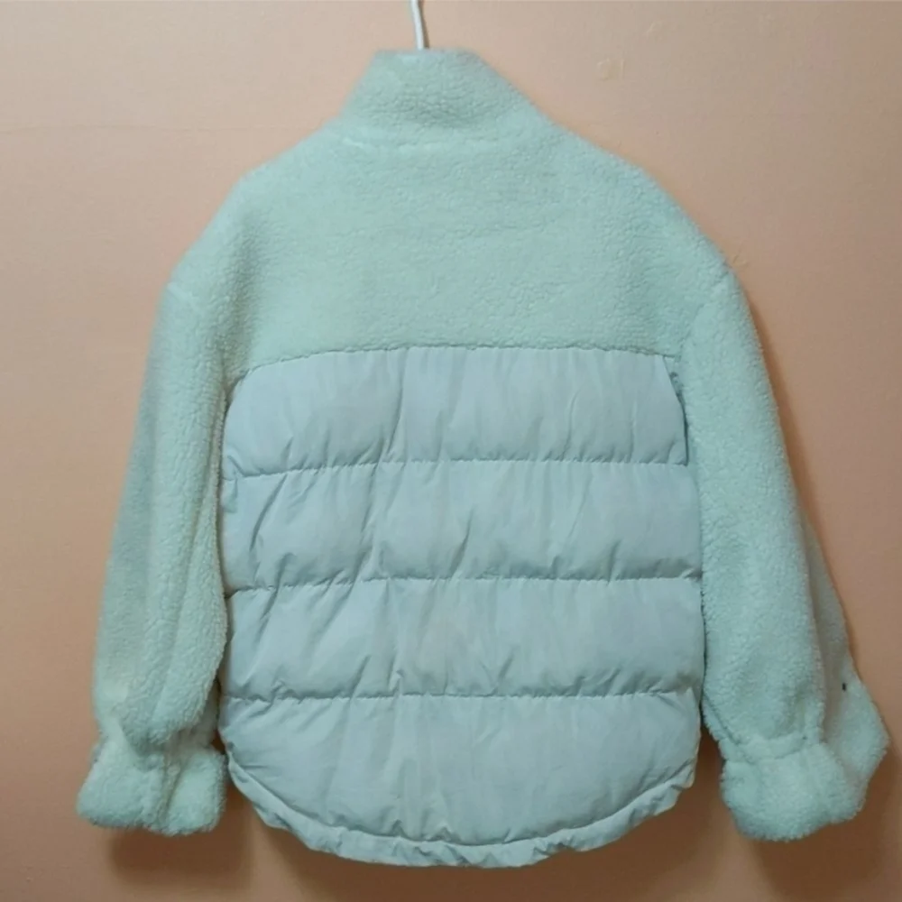 Pretty Little Thing Sherpa Oversized Teddy Jacket Medium - Picture 2 of 8